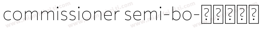 commissioner semi-bo字体转换